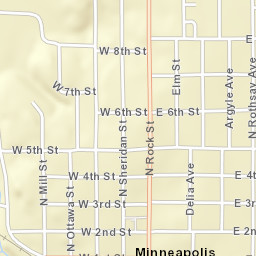 601-611 Elm St Minneapolis KS 67467 Street Map