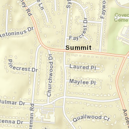 Summit Ohio Street Map