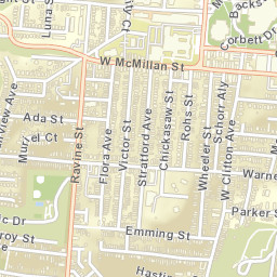 Rohs Hill Ohio Street Map