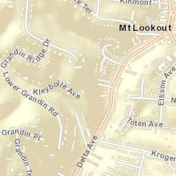 Mount Lookout Ohio Street Map