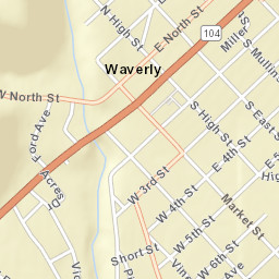 101-147 South Market Street, Waverly, OH Street Map