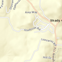 Shady Glen California Street Map
