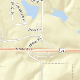 Basehor, KS, USA Street Map