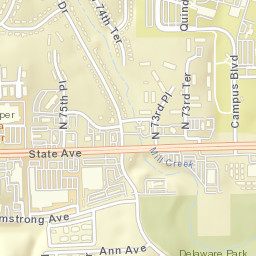 North 74 Terrace, Kansas City, KS 66112 Street Map