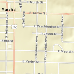 1-99 South Jefferson Avenue, Marshall, MO Street Map