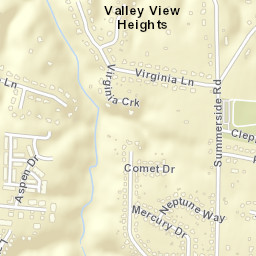 Valley View Heights Ohio Street Map