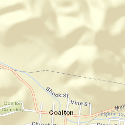 Coalton Ohio Street Map