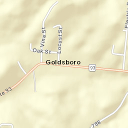 Goldsboro Ohio Street Map