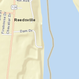 Reedsville Ohio Street Map