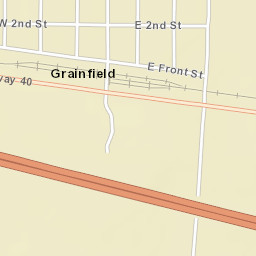 Highway 23, Grainfield, KS 67737, USA Street Map