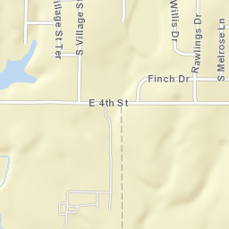 1535 East 4th Street, Tonganoxie, KS Street Map