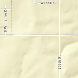 18500-18600 206th Street, Tonganoxie, KS Street Map