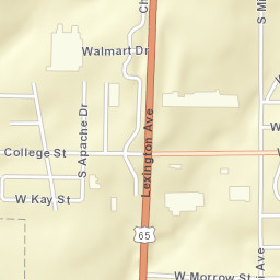 1601-1699 West Broadmoor Drive, Marshall Street Map