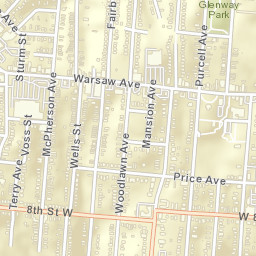 Saint Lawrence Corners Ohio Street Map