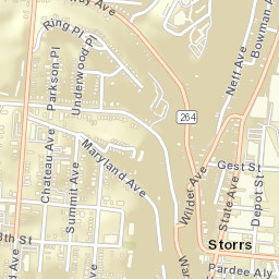 Storrs Ohio Street Map
