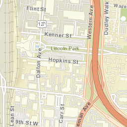 1204-1318 Ezzard Charles Drive Cincinnati Street Map