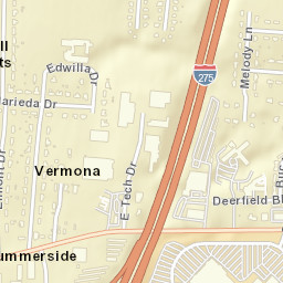 Vermona Ohio Street Map