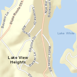 Lake View Heights Ohio Street Map