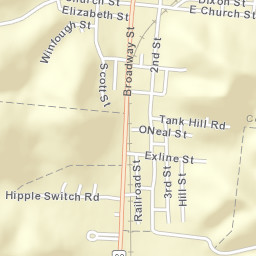 Englishville Ohio Street Map