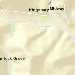 Kingsbury Ohio Street Map