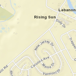 Lebanon Delaware Street Map