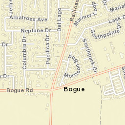 Bogue California Street Map