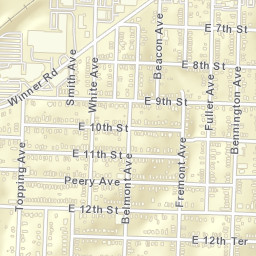 1218-1224 Bennington Avenue Kansas City MO Street Map