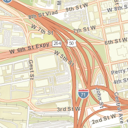 400-498 West 9th Street Cincinnati OH Street Map