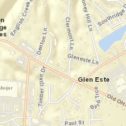 Glen Este Ohio Street Map