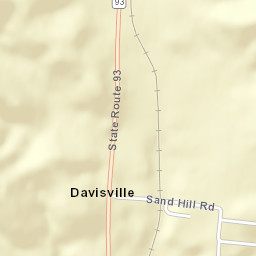 Davisville Ohio Street Map