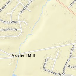 Voshell Mill Delaware Street Map