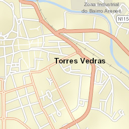 Torres Vedras Street Map