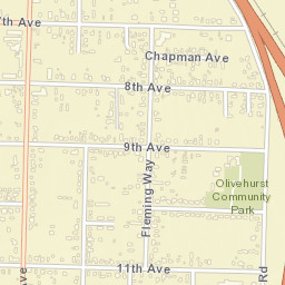Olivehurst California Street Map
