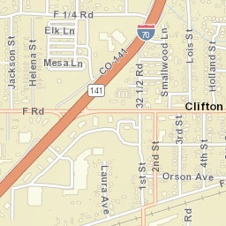 Clifton Street Map