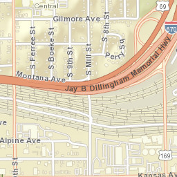 574-598 South 10th Street, Kansas City Street Map