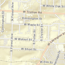 1000-1098 West Walnut Street, Independence Street Map