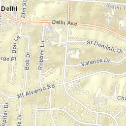 Delhi Ohio Street Map