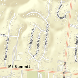 Mount Summit Ohio Street Map