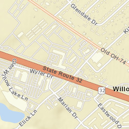 Willowville Ohio Street Map