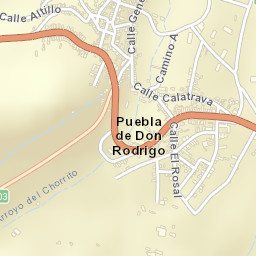 Puebla de Don Rodrigo Street Map