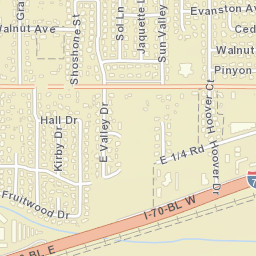 563 Sun Valley St Grand Junction CO Street Map