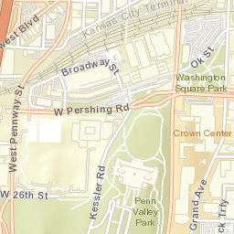 50 W Pershing Rd Kansas City Street Map