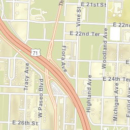 1899-1901 East 24th Terrace Kansas City MO Street Map