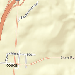 Roads Ohio Street Map