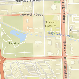 Türkmenabat Street Map