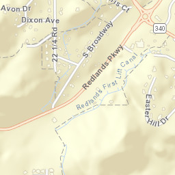 Redlands Street Map