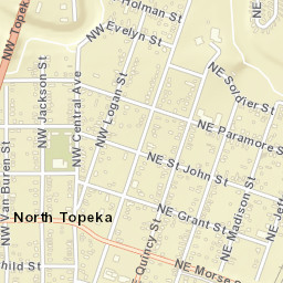 217 Northeast Grant Street Topeka KS Street Map