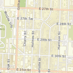 700-798 East 27th Street Kansas City MO Street Map