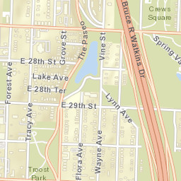 US-71 Kansas City MO 64109 USA Street Map