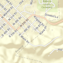 Batavia Ohio Street Map